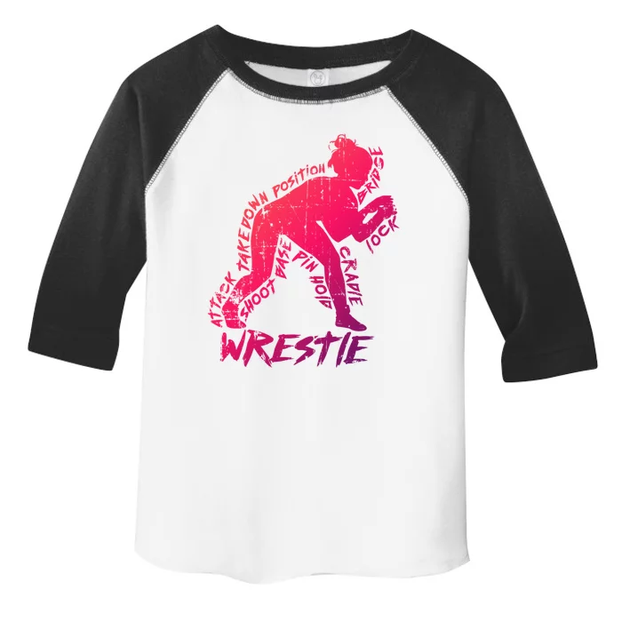 High School Wrestling Mom Dad Gift Wrestling Gift Toddler Fine Jersey T-Shirt