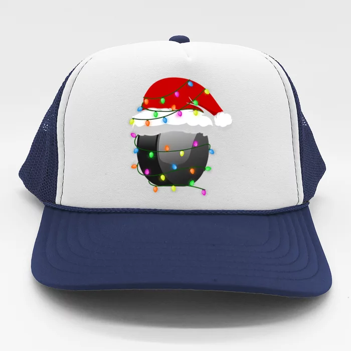 Hockey Sport Xmas Santa Hat Christmas Holidays Great Gift Trucker Hat