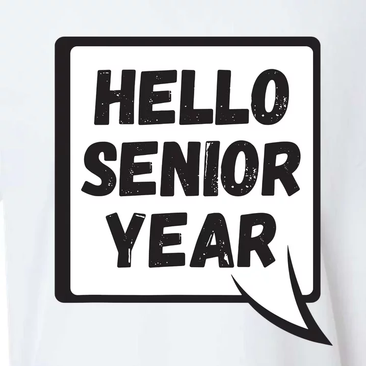 Hello Senior Year Gift Graduation Gift Sueded Cloud Jersey T-Shirt