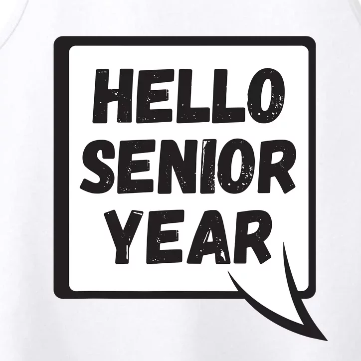 Hello Senior Year Gift Graduation Gift Performance Tank