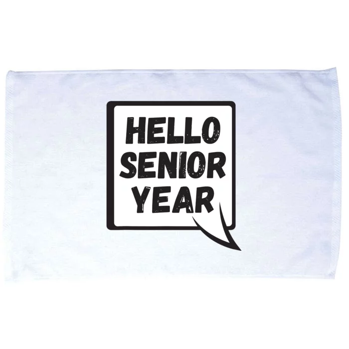 Hello Senior Year Gift Graduation Gift Microfiber Hand Towel