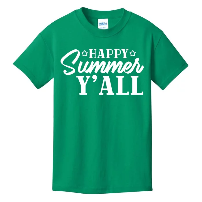 Happy Summer YAll Graphic Kids T-Shirt