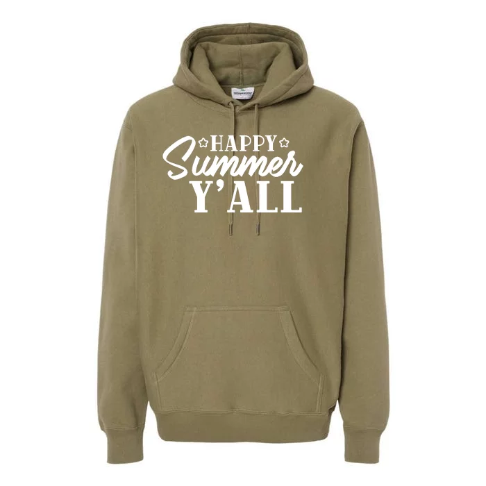 Happy Summer YAll Graphic Premium Hoodie