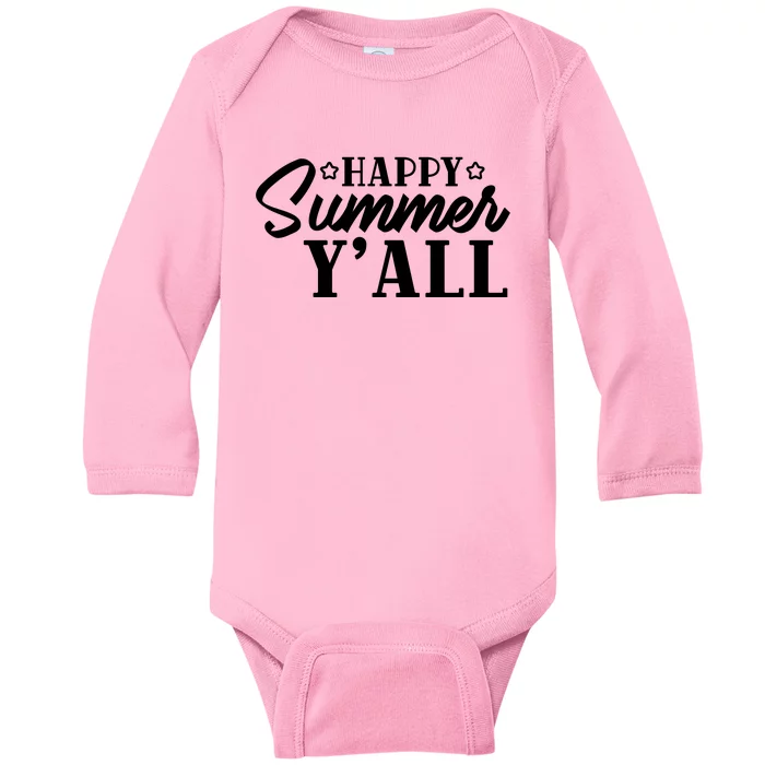 Happy Summer YAll Graphic Baby Long Sleeve Bodysuit