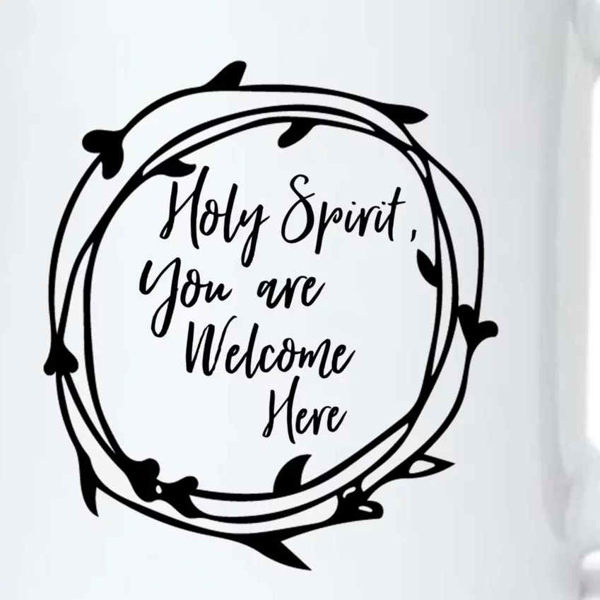 Holy Spirit You Are Welcome Here Christian Worship Leader Funny Gift Black Color Changing Mug