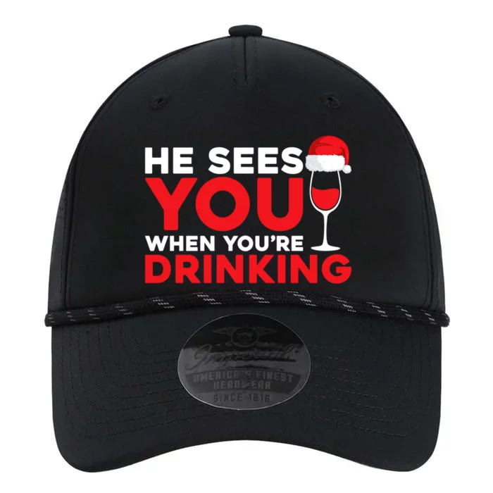 He Sees You When Your Ing Cute Gift Xmas Holidays Christmas Gift Performance The Dyno Cap