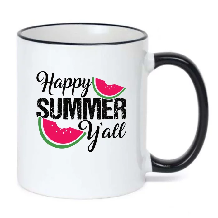 Happy Summer Yall | Summer Watermelon Black Color Changing Mug