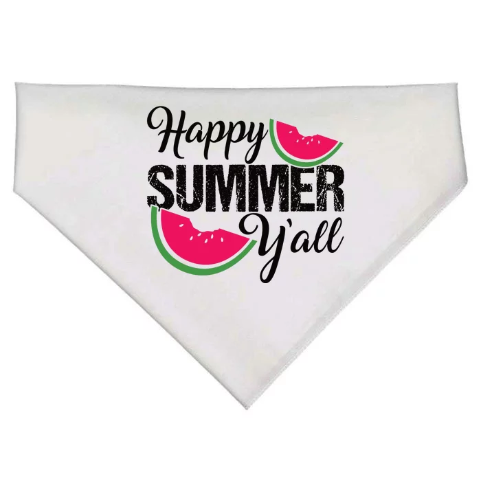 Happy Summer Yall | Summer Watermelon USA-Made Doggie Bandana