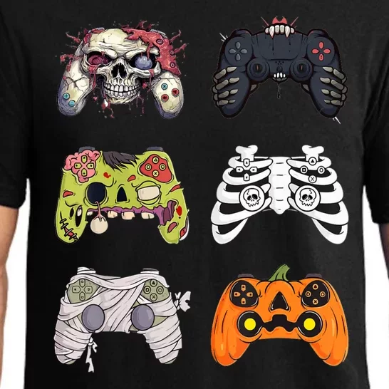 Halloween Skeleton Zombie Gaming Controllers Mummy Pajama Set