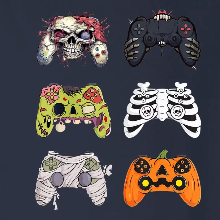 Halloween Skeleton Zombie Gaming Controllers Mummy Toddler Long Sleeve Shirt