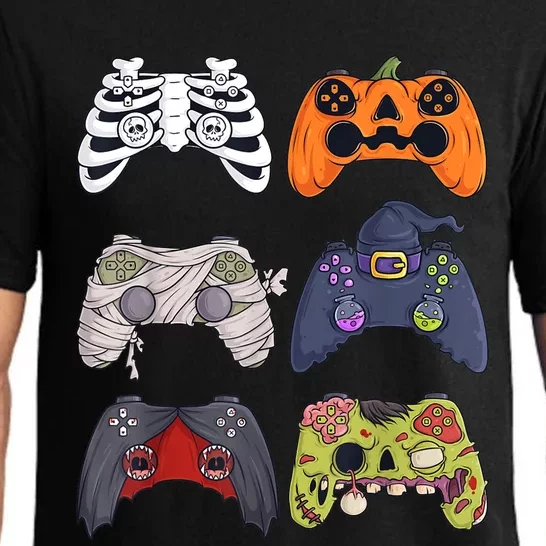 Halloween Skeleton Zombie Gaming Controllers Mummy Pajama Set