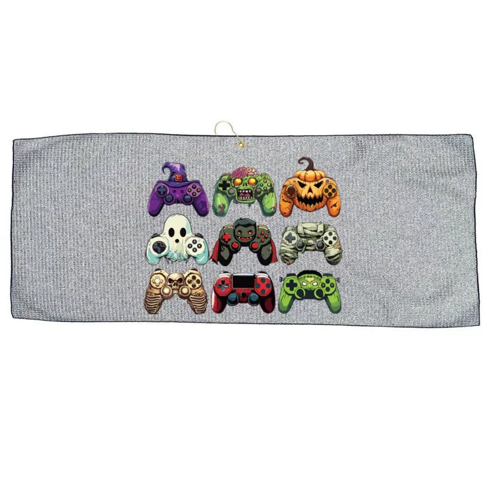 Halloween Skeleton Zombie Gaming Controllers Mummy Boy Kids Large Microfiber Waffle Golf Towel