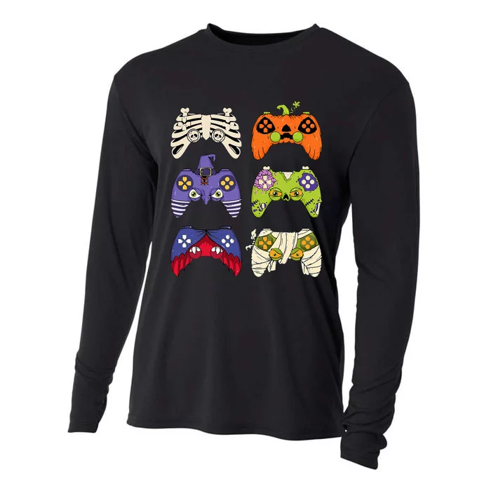 Halloween Skeleton Zombie Mummy Gaming Controllers Cooling Performance Long Sleeve Crew