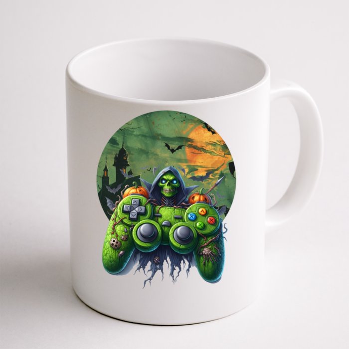 Halloween Skeleton Zombie Gaming Controller Mummy Gift Front & Back Coffee Mug