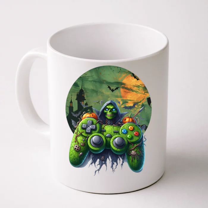 Halloween Skeleton Zombie Gaming Controller Mummy Gift Front & Back Coffee Mug