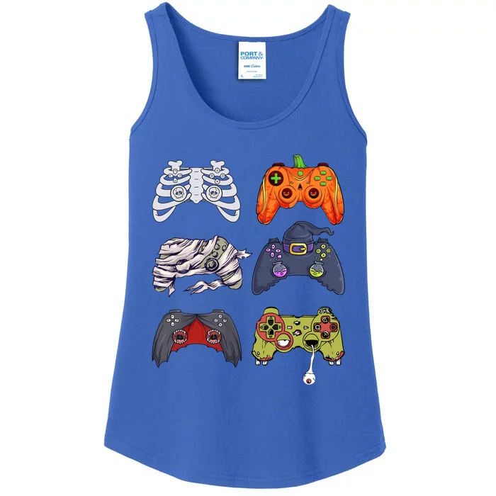 Halloween Skeleton Zombie Gaming Controllers Mummy Cute Gift Ladies Essential Tank