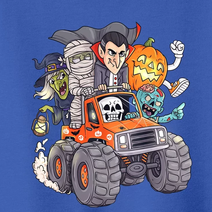 Halloween Skeleton Zombie Monster Truck Vampire Boys Toddler T-Shirt