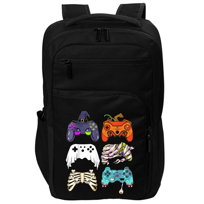 Halloween Skeleton Zombie Gaming Controllers Mummy Impact Tech Backpack