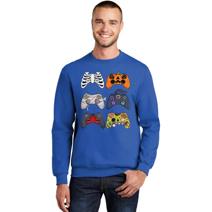 Halloween Skeleton Zombie Gaming Controllers Mummy Sweatshirt