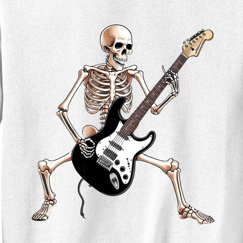 Skeleton Playing Guitar - Rock and Roll Band Graphic Sweatshirt