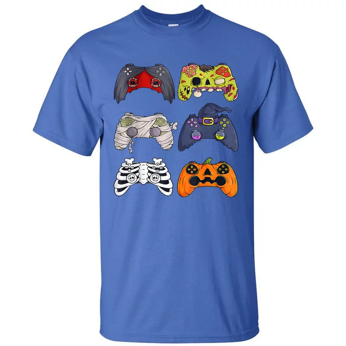 Halloween Skeleton Zombie Gaming Controllers Mummy Tall T-Shirt