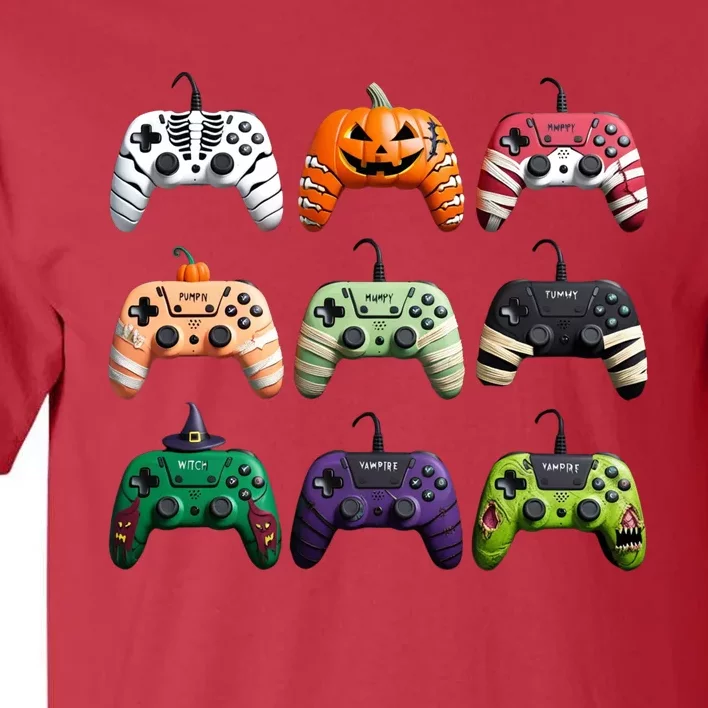 Halloween Skeleton Zombie Gamer Fun Design Tall T-Shirt