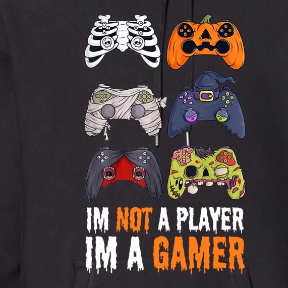 Halloween Skeleton Zombie Gaming Controllers Mummy Premium Hoodie