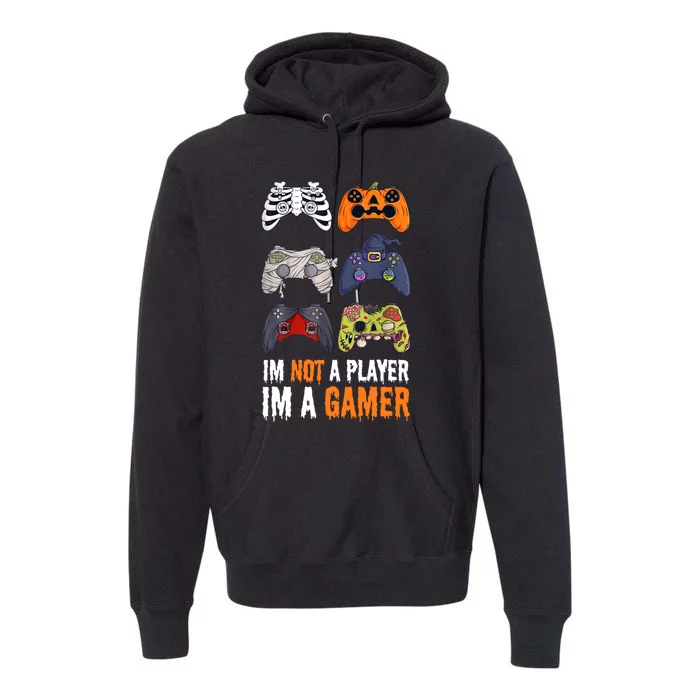 Halloween Skeleton Zombie Gaming Controllers Mummy Premium Hoodie