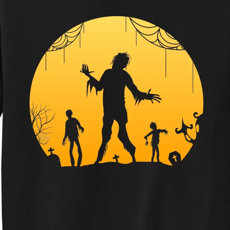 Halloween Spooky Zombie Graveyard Sweatshirt