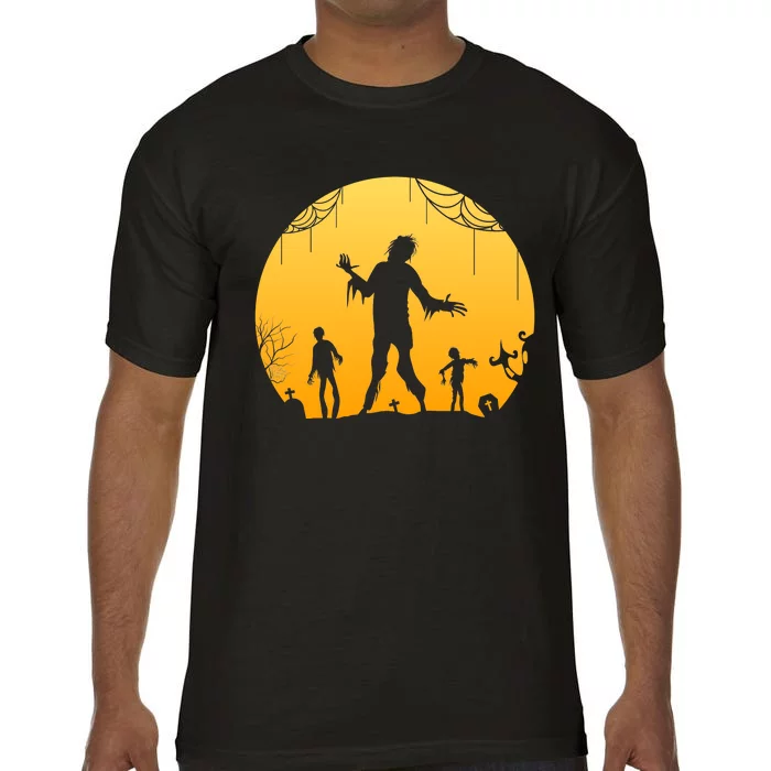 Halloween Spooky Zombie Graveyard Comfort Colors T-Shirt