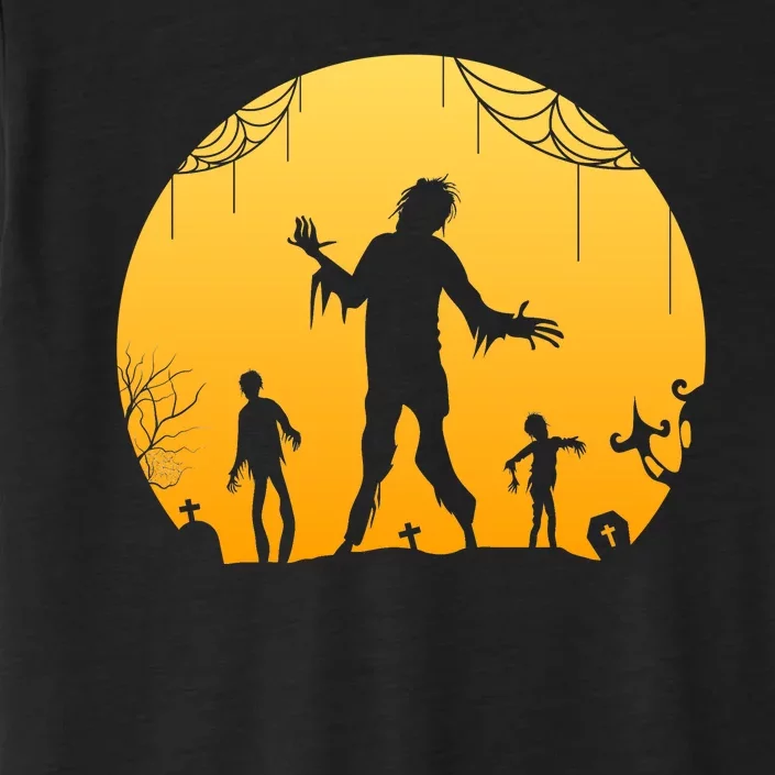 Halloween Spooky Zombie Graveyard ChromaSoft Performance T-Shirt