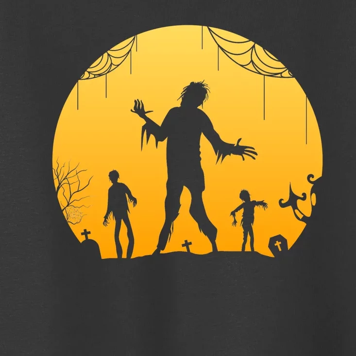 Halloween Spooky Zombie Graveyard Toddler T-Shirt