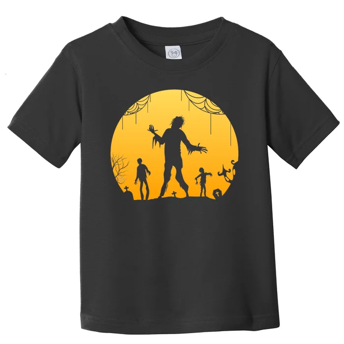 Halloween Spooky Zombie Graveyard Toddler T-Shirt