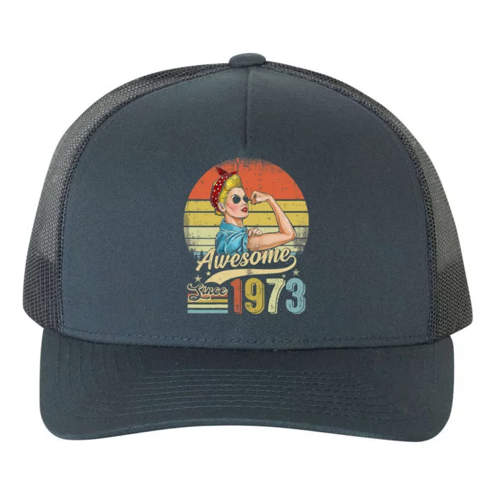 Halfway To 100 50th Birthday Funny 50 Years Old Bday Yupoong Adult 5-Panel Trucker Hat