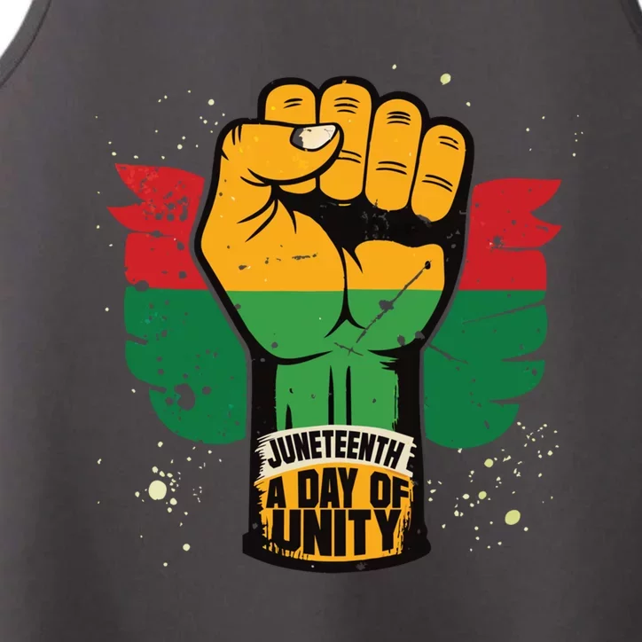 Honor The 1865 Junenth A Day Of Unity Great Gift Performance Tank