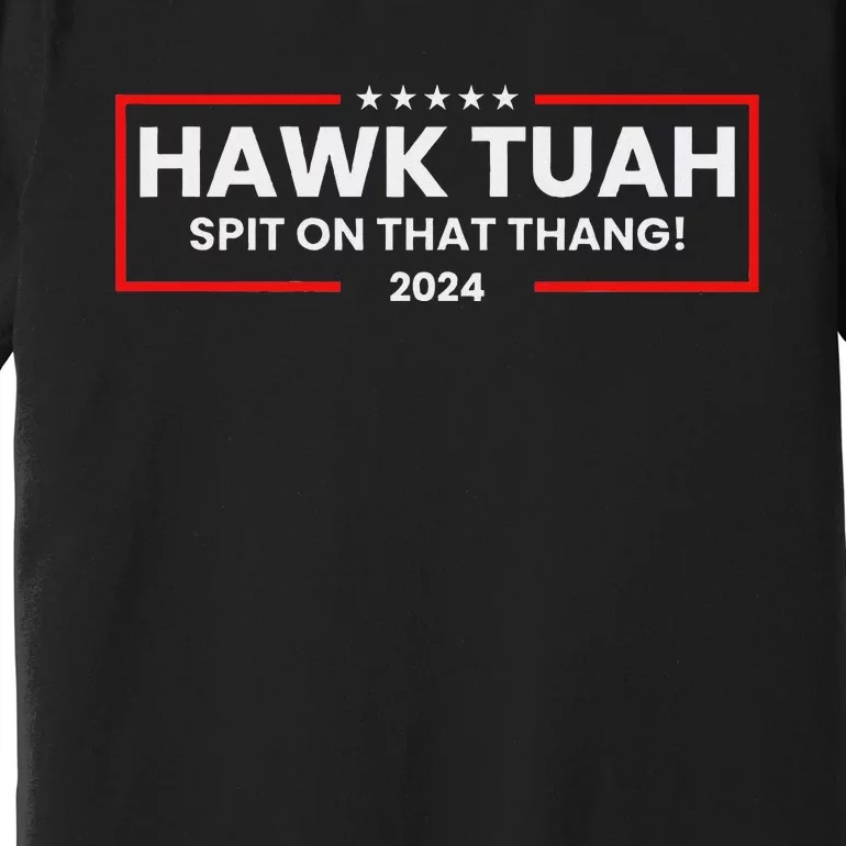 Hawk Tuah 24 Spit On That Thang Premium T-Shirt