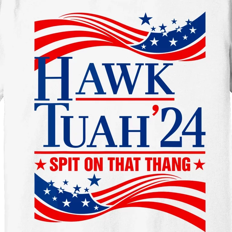 Hawk Tuah 24 Spit On That Thang Premium T-Shirt