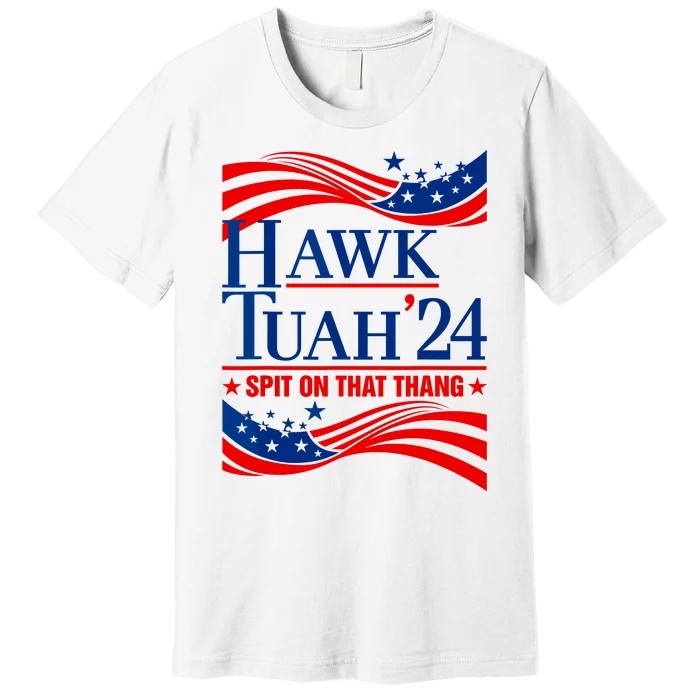 Hawk Tuah 24 Spit On That Thang Premium T-Shirt