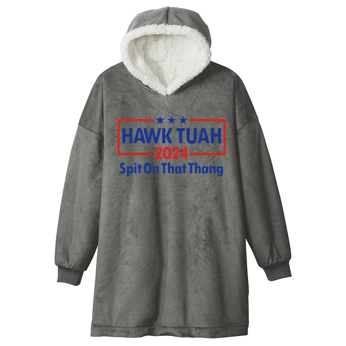 Hawk Tush 2024 Usa Flag Election Parody Hooded Wearable Blanket