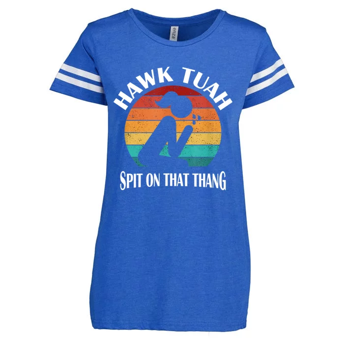 Hawk Tuah 24 Spit On That Thang Enza Ladies Jersey Football T-Shirt