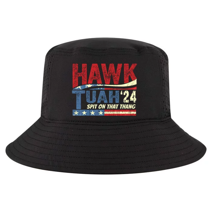 Hawk Tuah 24 Spit On That Thang Funny Saying Cool Comfort Performance Bucket Hat