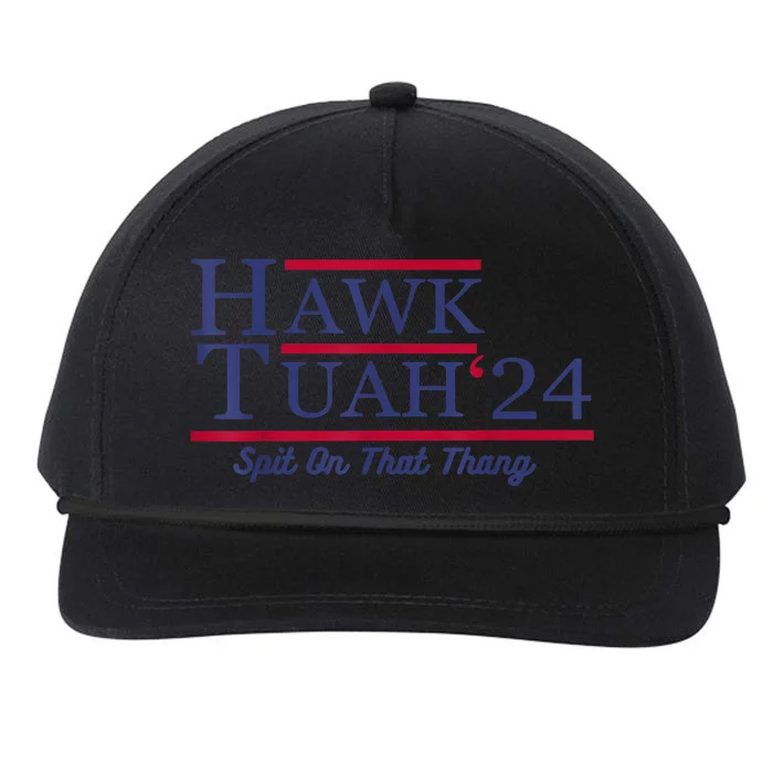 Meme Hawk Tuah 24 Spit On That Thang Funny Gift Snapback Five-Panel Rope Hat