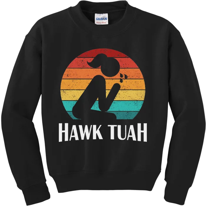 Hawk Tush 24 Spit On That Thing Retro Political President Kids Sweatshirt