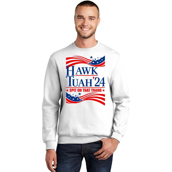 Hawk Tauh 24 Spit On That Thang Usa American Flag Meme Quote Sweatshirt