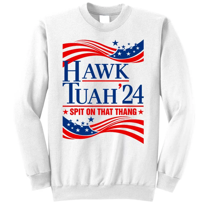 Hawk Tauh 24 Spit On That Thang Usa American Flag Meme Quote Sweatshirt