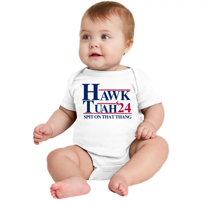 Hawk Tuah 24 Spit On That Thang Funny Saying Baby Bodysuit