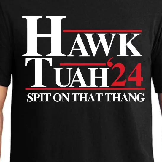 Hawk Tuah 24 Spit On That Thang Funny Saying Pajama Set