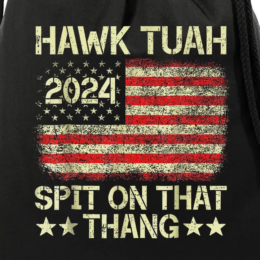 Hawk Tush 2024 Political Satire Drawstring Bag