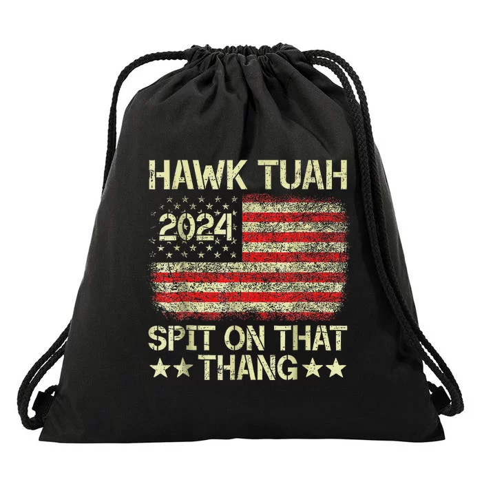 Hawk Tush 2024 Political Satire Drawstring Bag