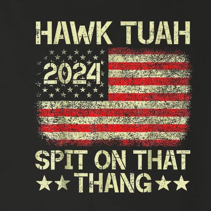 Hawk Tush 2024 Political Satire Toddler Long Sleeve Shirt